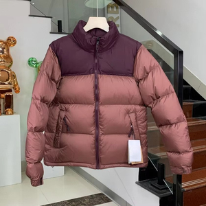 Custom OEM <b>Winter</b> Puffer Jacket Manufacturer Wholesale Warm Down <b>Coat</b> Two Tone Stand Collar Outerwear Heavyweight Puffy <b>Parka</b> - Product Image 1