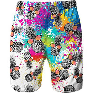 Shorts de bain personnalisés sublimés pour hommes, séchage rapide, avec doublure de compression et poche zippée – Vente en gros - Product Image 2