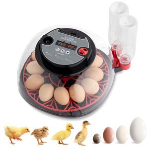US 12 Egg Incubator with LED Egg Candler Automatic Egg Turning Temperature & Humidity Control Auto Water Addition Hatc - Product Image 1