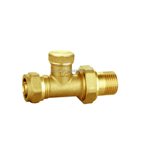Robinet thermostatique d'angle en laiton à filetage femelle pour radiateur, fabriqué en Chine