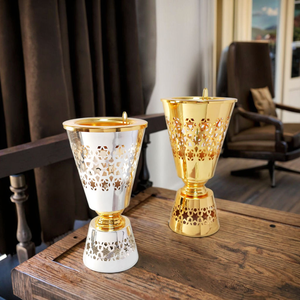 Quemador de Incienso Bakhoor de Metal Tradicional de Alta Calidad, Aroma Agradable para Todas las Estaciones, Diseño Árabe Exquisito, Aromático - Product Image 3