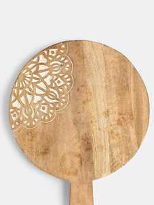 Planche à fromage décorative en bois, surface de découpe élégante pour la cuisine, la salle à manger et la présentation des aliments - Product Image 1