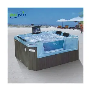 <span class=keywords><strong>Jacuzzi</strong></span> <span class=keywords><strong>extérieur</strong></span> Offre Spéciale de station thermale avec la piscine en verre transparente de massage de mode de tube de station thermale pour <span class=keywords><strong>4</strong></span> <span class=keywords><strong>personnes</strong></span> - Product Image 1