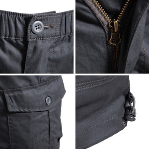 Workout Wear Cargo Shorts Breathable Casual Wear Button Fly Waistband Sustainable Cargo Shorts For Men's - Product Image 4