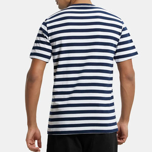 <b>Men's</b> Regular Fit <b>Short</b> <b>Sleeve</b> T-<b>Shirt</b> Horizontal Striped Pattern Casual O-Neck Tee Summer Casual Fashion Wear <b>Men</b> T <b>Shirt</b> - Product Image 2