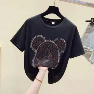 Nouvelle Arrivée T-shirts de Fitness Personnalisés de Haute Qualité pour Femmes Grandes Tailles en Coton/Fibre de Bambou Respirant à Séchage Rapide Épaules Tombantes - Product Image 2