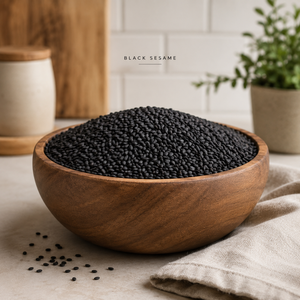 Graines de sésame noir crues de haute qualité |   Superaliment 100% pur, naturel, de qualité supérieure, riche en nutriments, en vrac, exporté d'Inde - Product Image 2