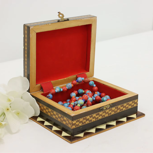 High Quality Bone Inlay Decorative Keepsake Chest Handmade Wooden Jewelry Organizer Customized Capacity Anniversary Festival - Product Image 1
