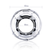 AILECAR Cache-projecteurs HID 3 pouces DRL Angel Eye style Panamera, accessoires de rétrofit et pièces de décoration pour phares de voiture