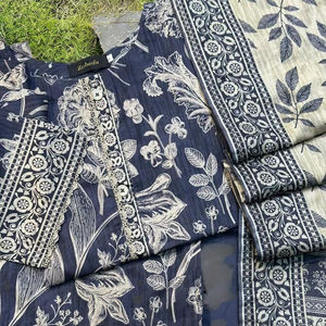 2025 Trends by Cp <b>Present</b> 3 piece Premium printed stitched Lawn kameez salwar - Product Image 1