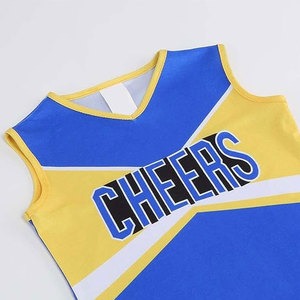 Ensembles d'uniformes de cheerleading pour femmes de haute qualité, écologiques, à séchage rapide, légers, couleur unie, 100% polyester, logo personnalisable - Product Image 5