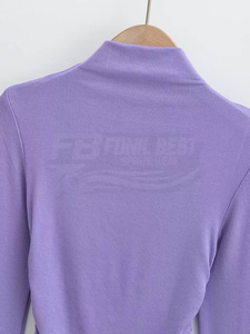 T-shirt décontracté pour femme, coupe ample, col rond, manches courtes, en polyester tissé, écologique, respirant et à séchage rapide, idéal pour le printemps - Product Image 6