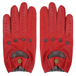 Gants de conduite pour hommes en cuir avec fonction tactile, fabriqués au Pakistan - Product Image 1