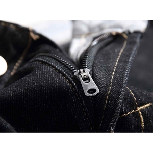 Shorts en toile pour hommes sur mesure de haute qualité, déchirés, avec broderie appliquée, motif uni, respirants, écologiques, 100% coton - Product Image 3