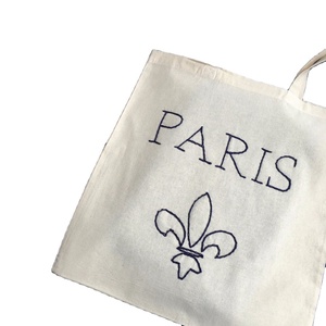 Broderie Logo Imprimé Personnalisé Haute Qualité Coton Sacs Fourre-Tout Usage Quotidien En Gros - Product Image 1