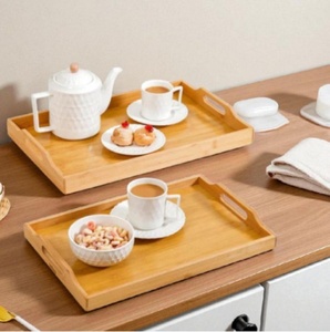 Plateau de service en bois durable, plateau en bois polyvalent, meilleur plateau en bois pour les plats, plateau en bois léger, plateau de service en bois durable - Product Image 3
