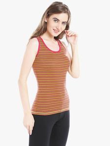 Camiseta Deportiva de Tirantes para Mujer, con Cuello Redondo, Tejida, de Spandex y Poliéster, Transpirable, para Hacer Ejercicio - Product Image 1