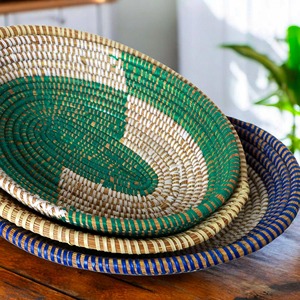 Panier ovale en herbe tressée pour fruits, panier de rangement fait main, vente en gros, écologique, fabriqué au Vietnam - Product Image 6