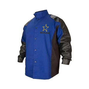 Veste de travail ignifuge et résistante à la chaleur à manches longues blanche MBAANI, vêtements de sécurité pour la coulée - Product Image 3