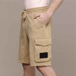 Shorts en toile tricotée respirants et de haute qualité pour l'été, séchage rapide, en polyester et coton, personnalisables, prix abordable, vente en gros - Product Image 6