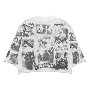T-shirt à épaules tombantes personnalisé avec logo imprimé, qualité supérieure, pour hommes et femmes, 100% coton jersey 300 g/m² - Product Image 2