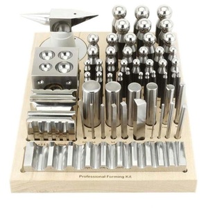 High Quality SUNTOOLS/STIPL Model 294D/BIG(I) Cupola <b>Punch</b> Dapping <b>Punch</b> <b>Set</b> Stand Wooden Dies Jewelry Making Forming Kit <b>Set</b> 56 - Product Image 1