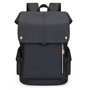 Premium Water Repellent Laptop <b>Backpack</b> Minimalist College School Bag <b>with</b> Snap Closure Flap and Multi Storage <b>Compartment</b> - Product Image 4