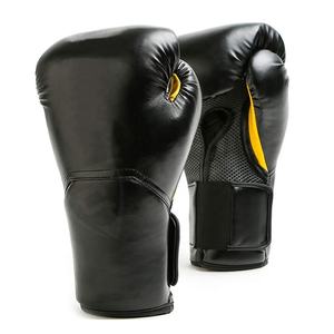 Boxing <b>Gloves</b> Professional-<b>Black</b> MMA Wholesale Custom Logo Leather Breathable Kickboxing Training-Winning Boxing <b>Gloves</b> - Product Image 1