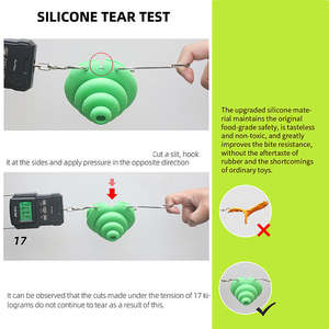 ของเล่นสุนัขรูปไจโรสโคปแบบมีปฏิสัมพันธ์ ช่วยทำความสะอาดฟัน ฝึกพฤติกรรม และกัดแทะได้นาน ผลิตจากซิลิโคนอย่างดี เป็นมิตรต่อสิ่งแวดล้อม ขายดี - Product Image 4