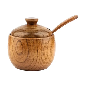 Nouvelles boîtes à épices en bois design, vente en gros d'organisateurs de cuisine, pots à sucre en bois - Product Image 2