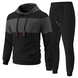 Conjunto Deportivo Informal para Hombre, Sudadera con Capucha y Pantalones Deportivos de Algodón, Ropa Deportiva para Correr, Gimnasio, Uso Diario - Product Image 1