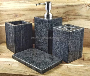 ชุดอุปกรณ์ห้องน้ำหินอ่อนแบบใหม่6ชิ้นเอฟเฟคหินอ่อน - Product Image 4