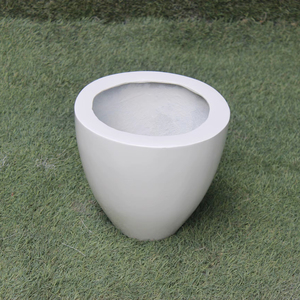 Petite jardinière de table pour usage intérieur, plantation directe, plantes artificielles, finition lisse, qualité export, prix abordable, en fibre. - Product Image 1