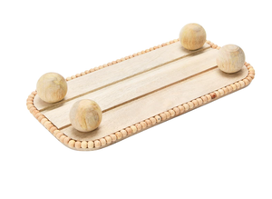 Bandeja Redonda de Aluminio Sólido con Cuentas, Estilo Nórdico, Hecha a Mano, de Alta Demanda, para Servir Comida, Pasteles, Platos Decorativos para el Hogar y Bodas - Product Image 5