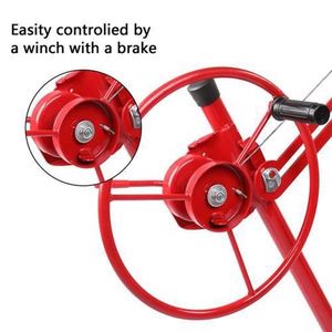 16FT Electric <b>Hoist</b> Jack Drywall Lifter Panel with Rolling Caster Construction Lockable 150lbs - Product Image 5