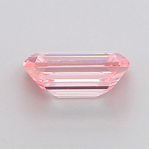 Diamant de laboratoire 1 carat rose intense fantaisie taille émeraude VVS1 avec certificat IGI, couleur D-F, clarté VVS-VS, personnalisable - Product Image 4