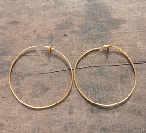 Boucles d'oreilles en laiton style rustique artisanal, ambiance campagnarde, couleur unie, prix usine, vente en gros - Product Image 5