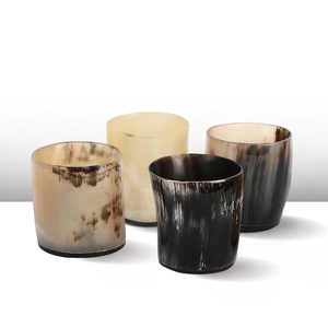 Vaso de Vidrio con Diseño de Color Sólido, para Vino, Té, Café y Cerveza, Vaso de Cuerno Natural, Más Vendido - Product Image 4