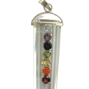 Juego de piedras de cristal curativo Natural de siete Chakras, piedras preciosas de ágata para Reiki y Feng Shui, producto de mascota Feng Shui - Product Image 5