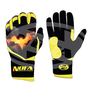 Guantes de Bateo de Cuero Acolchado Antideslizantes y Ambidiestros de Nofa Industries para Adultos, Profesionales, Hombres y Mujeres, con Cierre de Hebilla Personalizado - Product Image 1