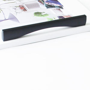 High Quality Zinc Alloy Curved Minimalist Cabinet <b>Hardware</b> Handle for Kitchen Cupboard Bathroom <b>Wardrobe</b> Nightstands Furniture - Product Image 4