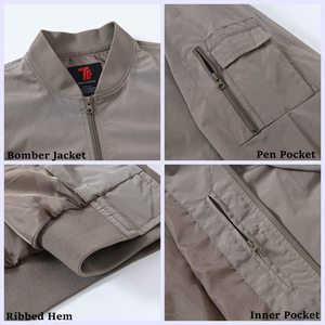 Blouson bomber coupe-vent personnalisé pour homme, veste d'extérieur chaude, meilleure qualité, vente chaude, coupe ajustée, polyester/nylon - Product Image 6