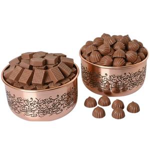 Bol à chocolat en métal de haute qualité, directement de l'usine, ensemble de chocolats de luxe, bol de service en marbre doré, parfait pour les cadeaux de mariage - Product Image 6