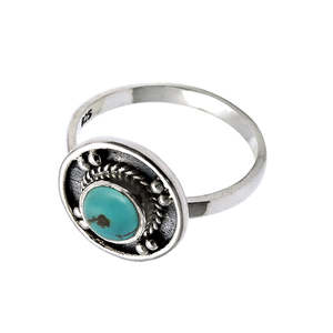 New Arrival 925 Sterling Silver Designer Jewelry Handmade Vintage <b>Ring</b> With <b>Turquoise</b> Gemstone Eternity Boho Unisex Jewelry - Product Image 1