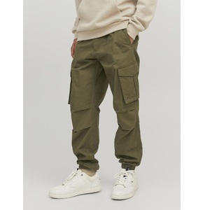 กางเกงคาร์โก้ผ้าแคนวาสเอวสูงสำหรับผู้ชายแบบสั่งทำพิเศษ สีกากี หนัก ทนทาน มีหลายกระเป๋า จากบังกลาเทศ - Product Image 4