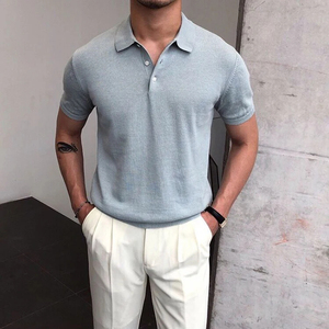 Chemise de golf décontractée élégante pour homme, en coton pur respirant 180g, personnalisable OEM, haut de gamme, doux et tendance - Product Image 3