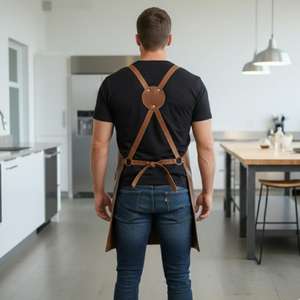 Tablier de luthier en cuir durable pour la fabrication de violons et de guitares, équipement professionnel pour atelier de réparation d'instruments LPN-0278 - Product Image 4