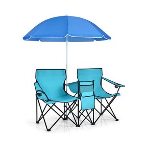 Outdoor Camping Chair with Umbrella for Beach Use - Product Image 2