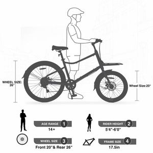 Bicicletta Cargo con Telaio in Lega di Alluminio da 26 Pollici, 7 Velocità, Disponibile in Diversi Colori per Donne e Uomini - Product Image 5