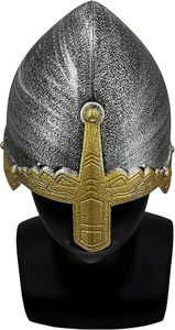 Casque Nasal Médiéval de Croisé en Métal Plaqué Style Antique Rond, Décoration d'Intérieur, Artefact pour Jeu de Rôle - Product Image 4